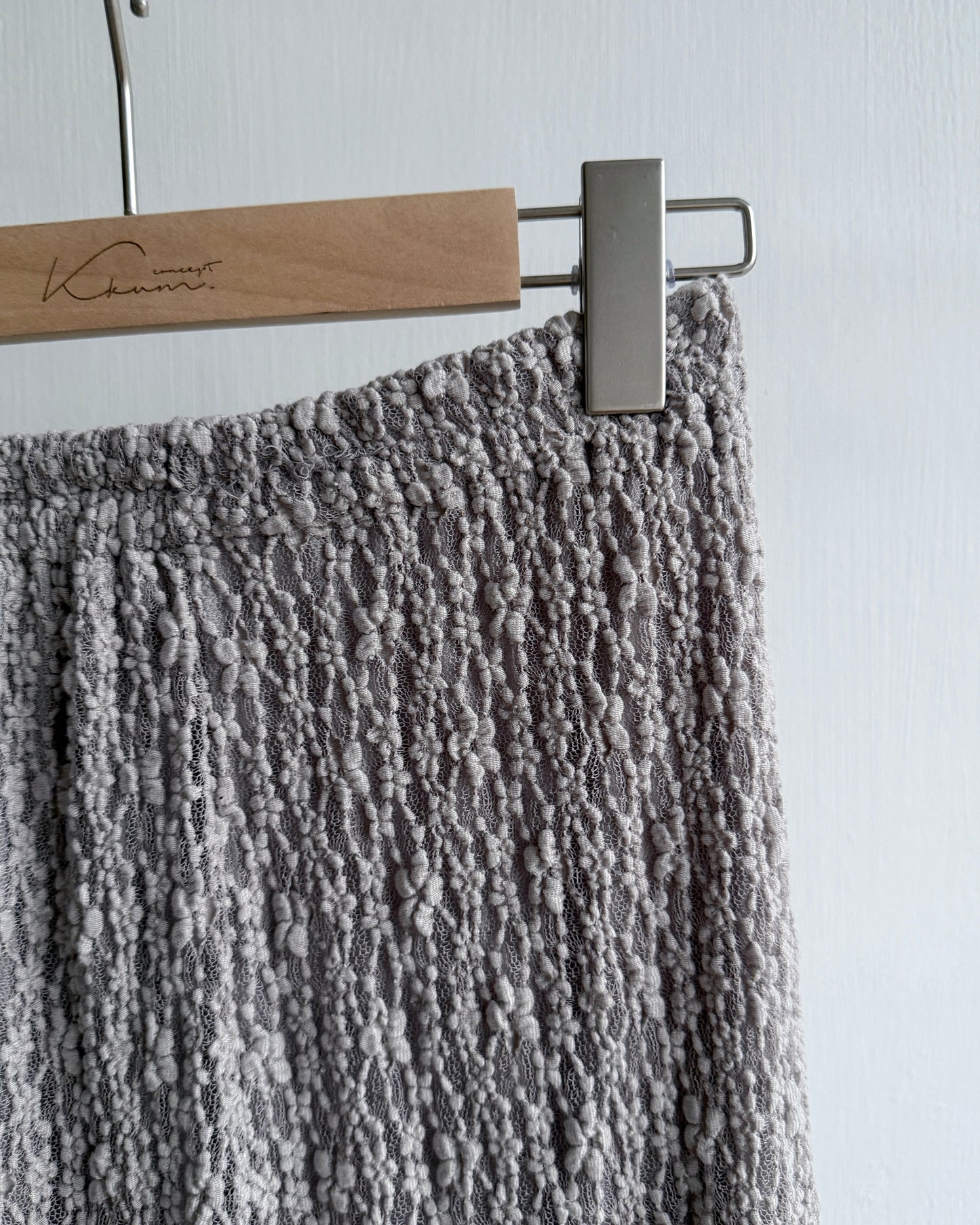 SK204 Lace Maxi Skirt - Brick | Gray