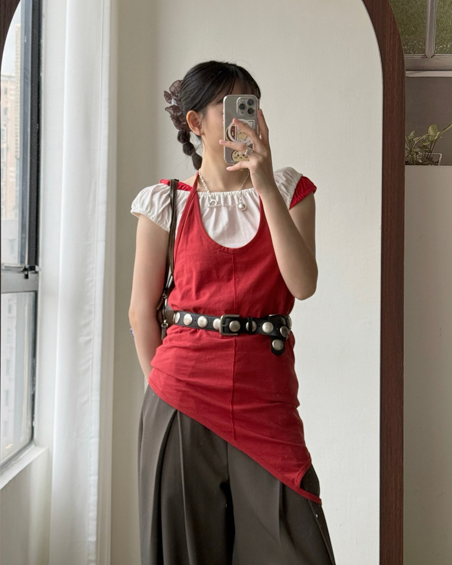 VT285 Flat Off Vest - White | Gray | Red