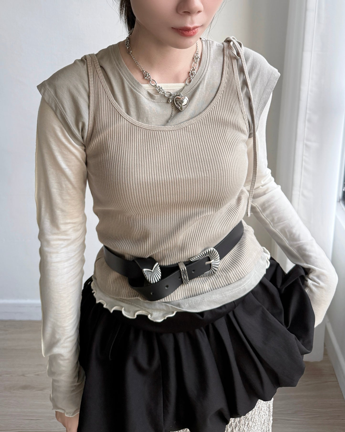 TP548 Basic TEE - Beige | Brown | Navy | Charcoal