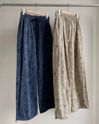 PT068 FaFa Pants - Ivory | Navy