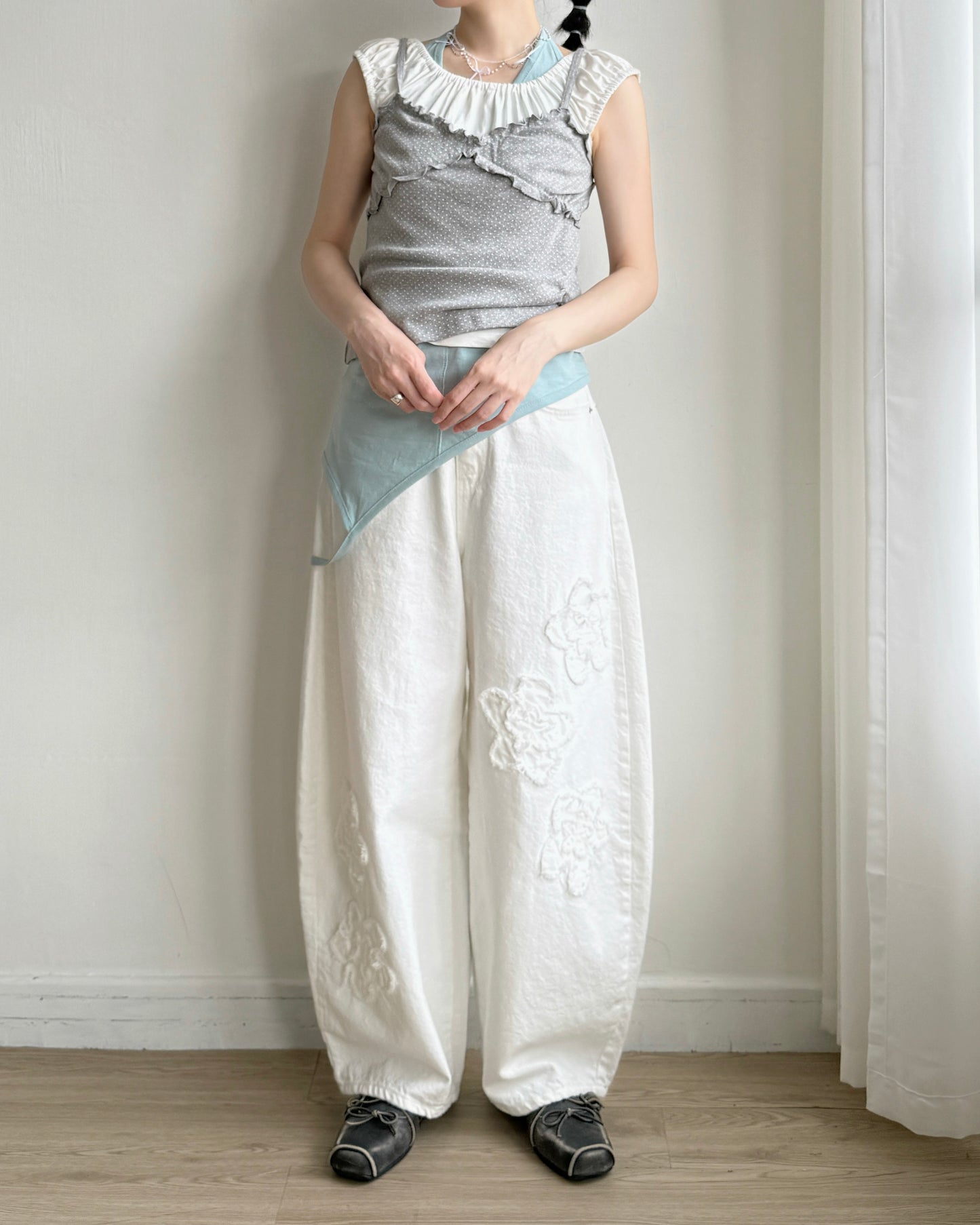 VT285 Flat Off Vest - White | Gray | Red