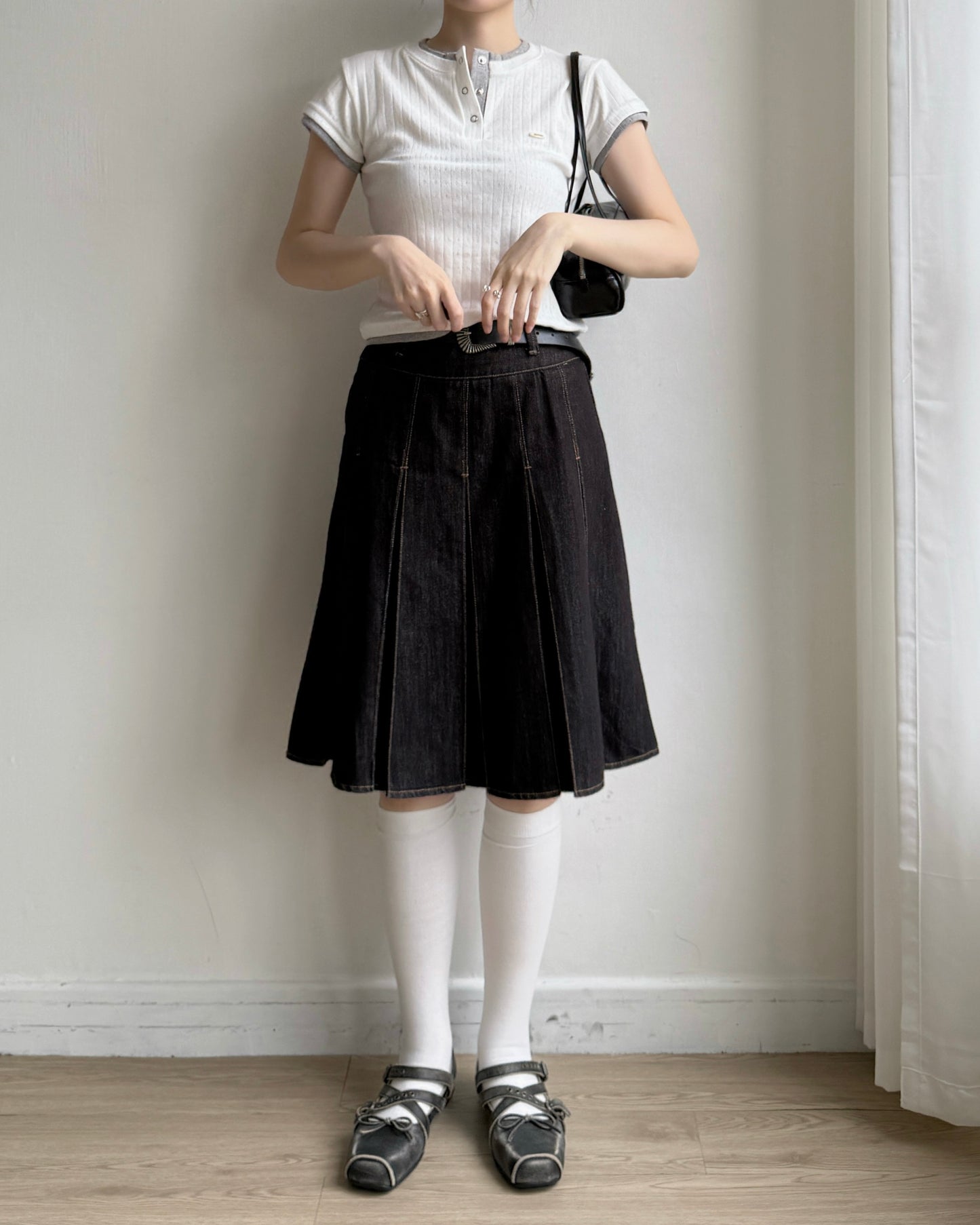 TP590 Layer QQ Top - Gray | White