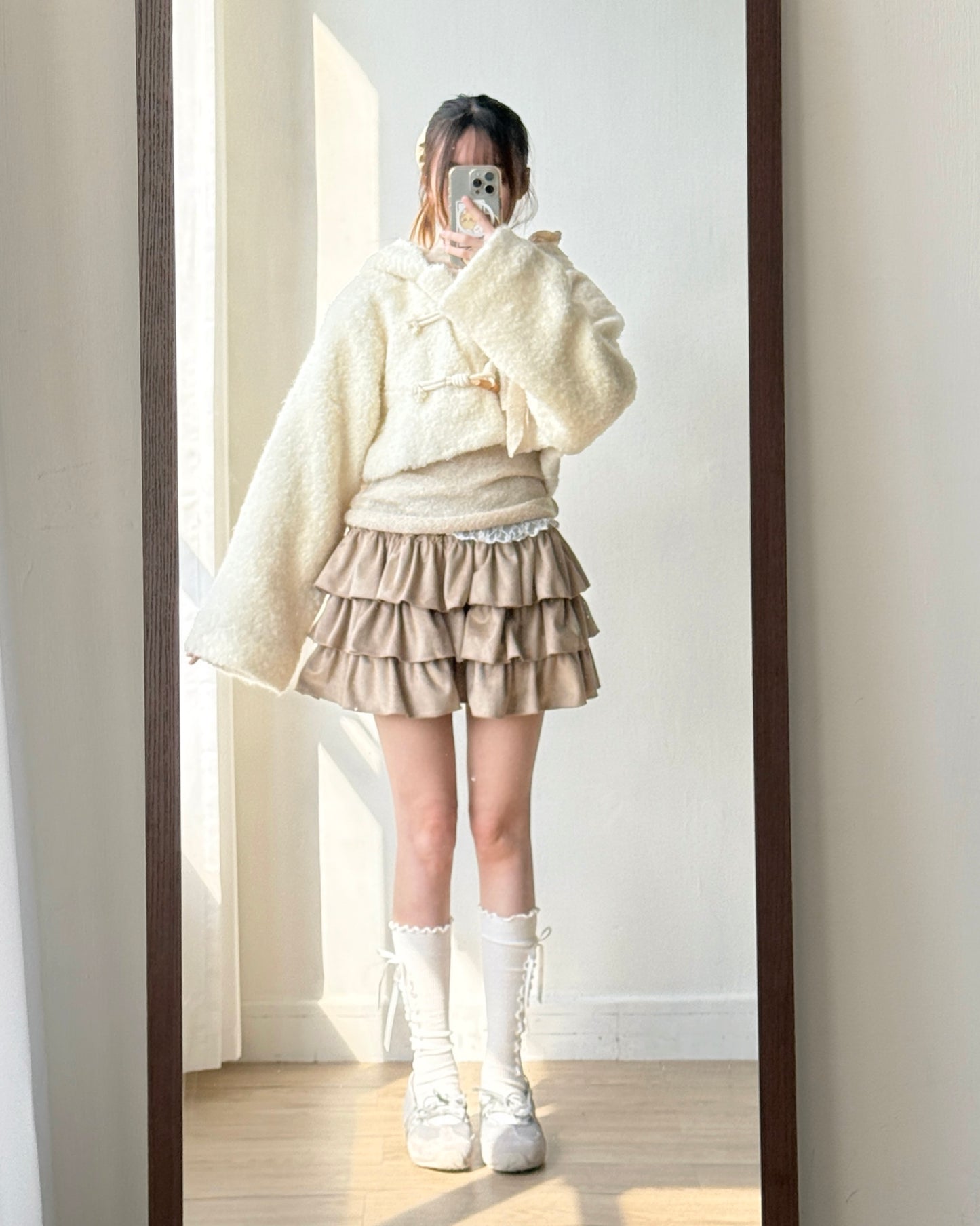 🐏 早鳥限定優惠 JK041 Eve Wool Jacket - Ivory | Black