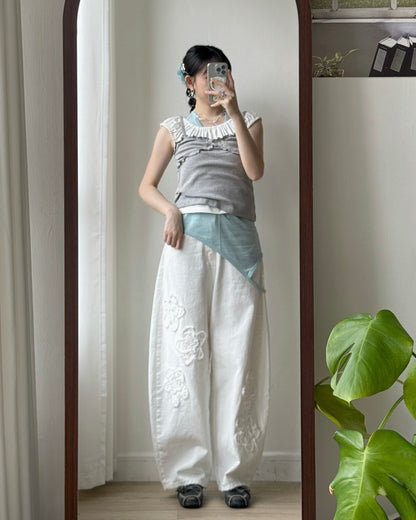 VT284 DotDot Vest - White | Gray