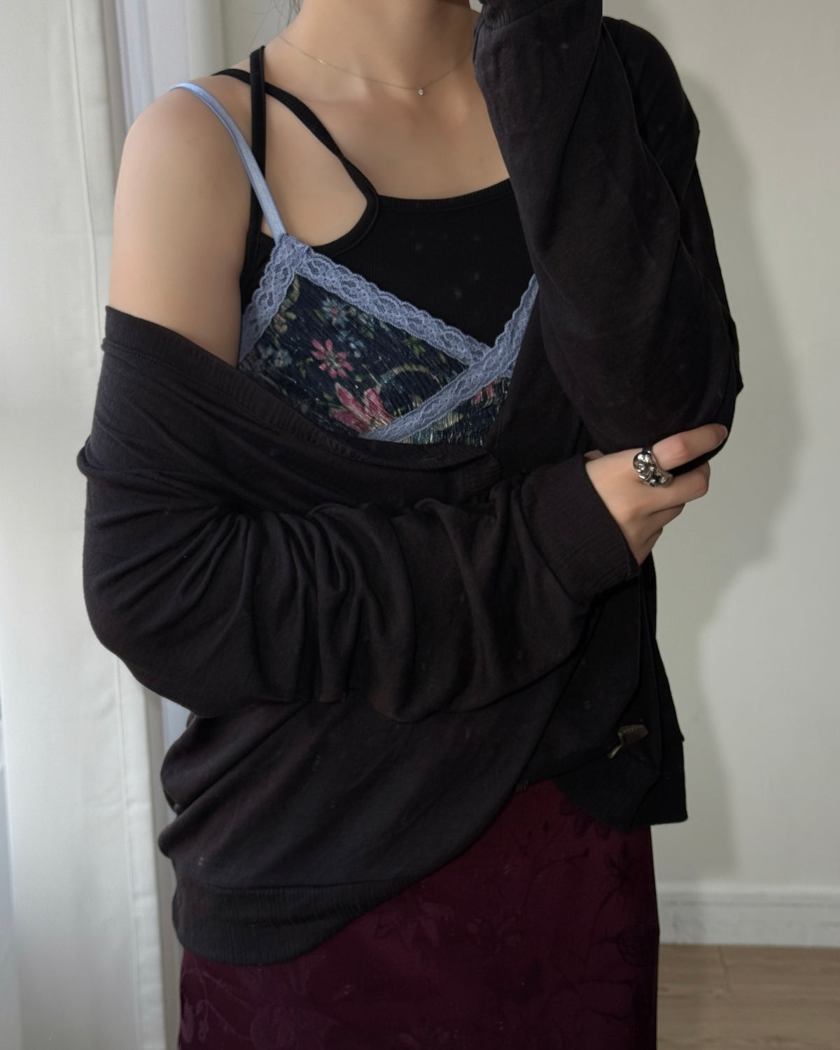 TP616 V-neck Button Sweatshirt - 6colour