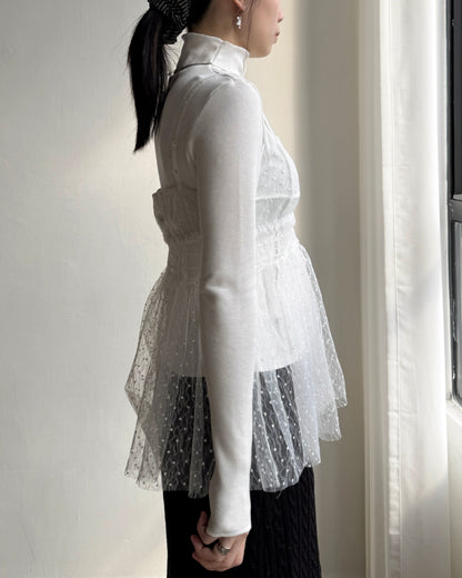 VT270 Lace Vest - Black