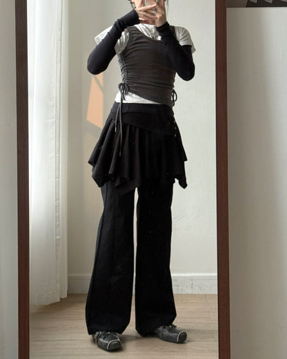 VT274 Ribbed String Vest - White | Dark Gray | Black