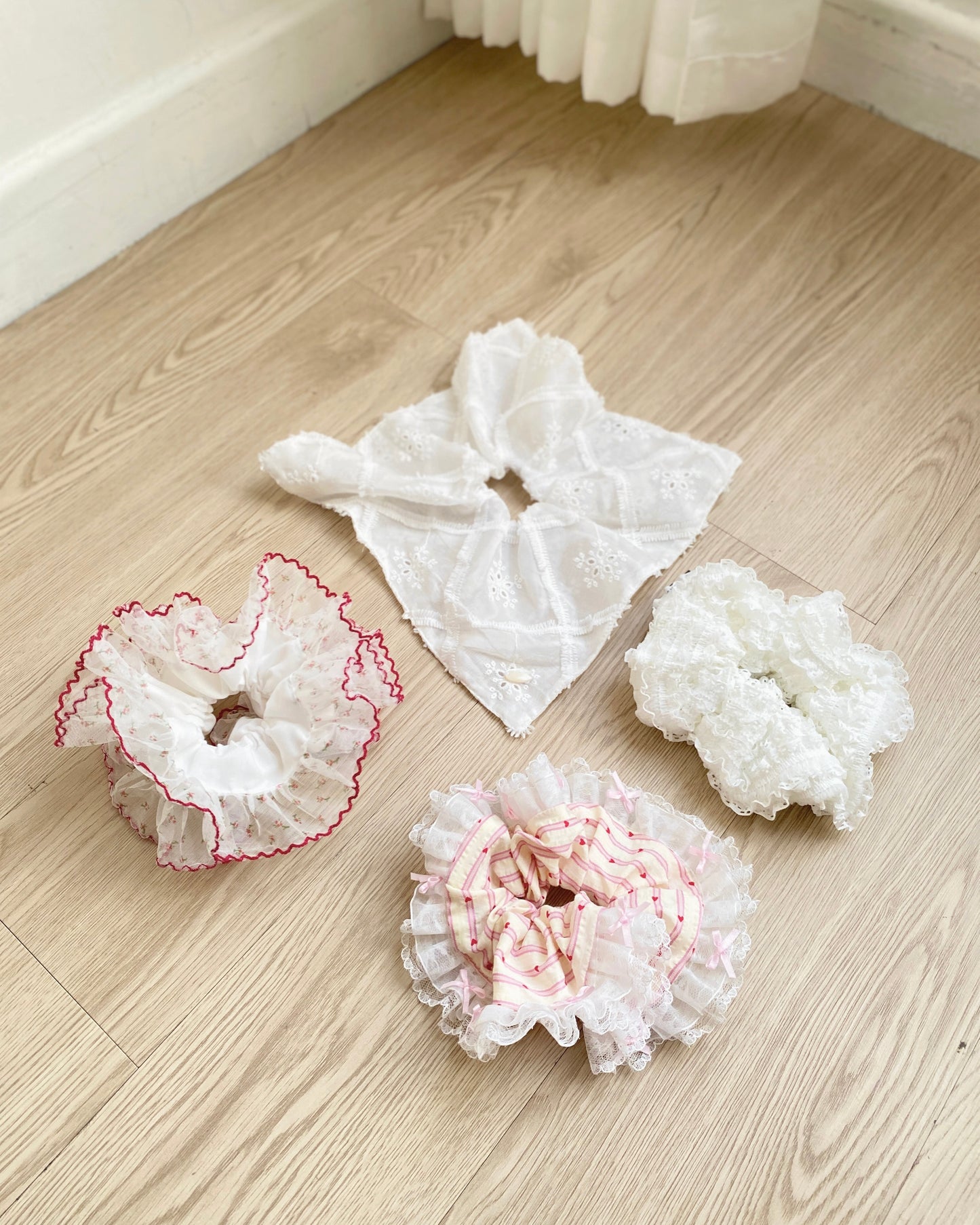 (🥨買2送1) KA333 Lace Hair Accessories - White