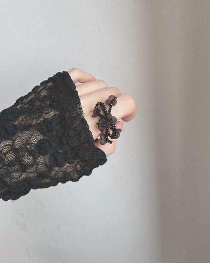 KA398 FAFA Ring - Black | Ivory