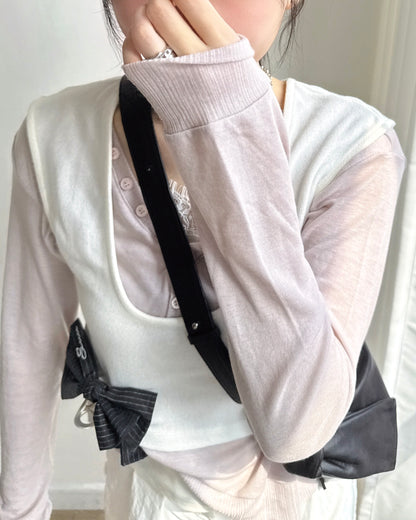 VT335 U-Neck Vest - Black | Cloud | Ivory | Gray