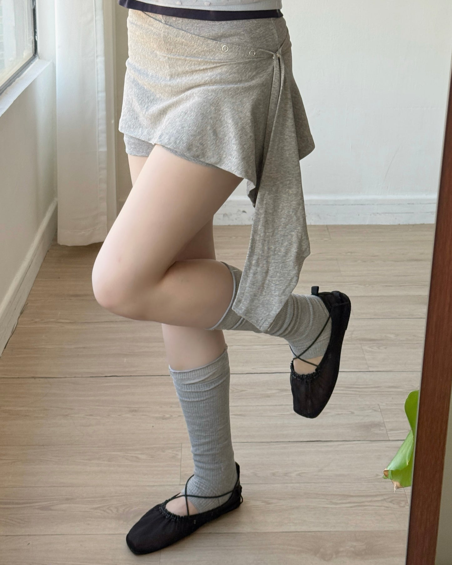 SP022 Wrap Shorts - Gray | Black