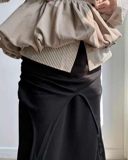 SK203 PePe Skirt - Charcoal | Black