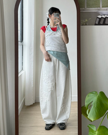 VT284 DotDot Vest - White | Gray
