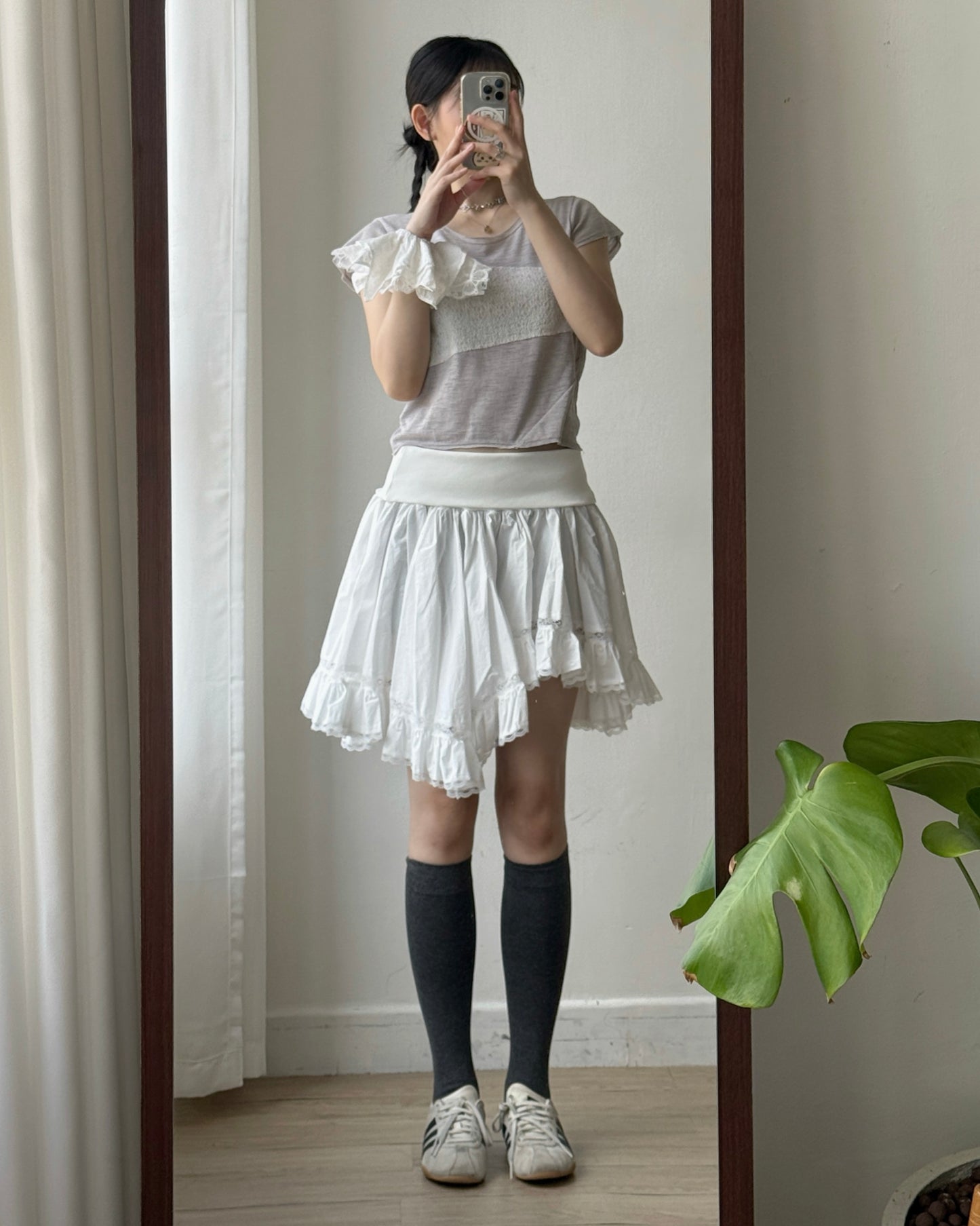 TP600 Patchwork Top - White | Gray | Black