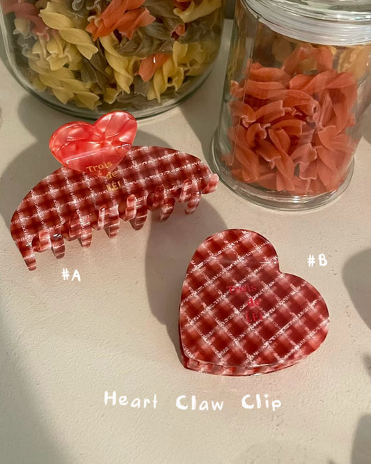 KA438 Heart Claw Clip