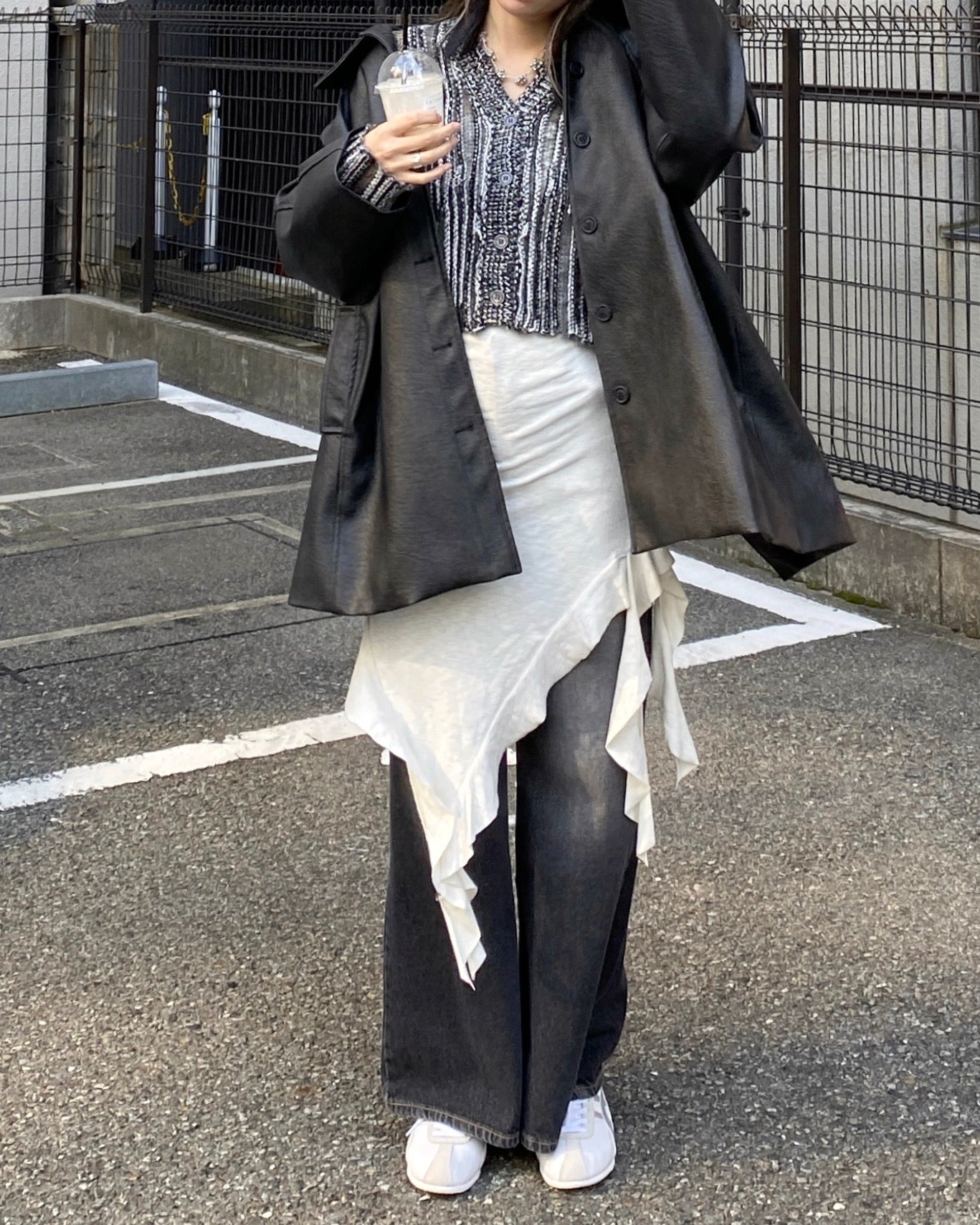 現貨 JK031 Aline PU Leather Jacket - Black