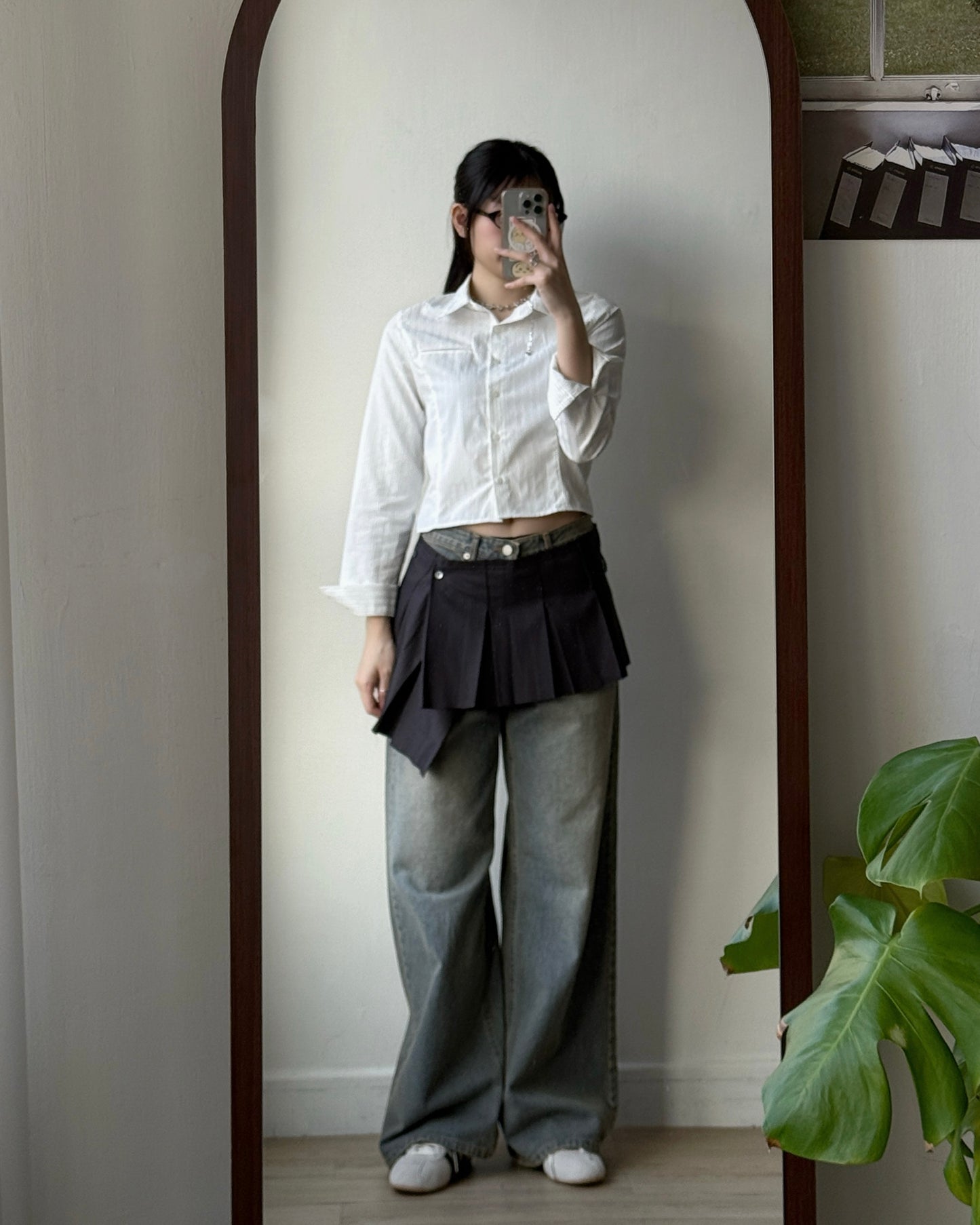 SK216 Elastic Pleated Skirt