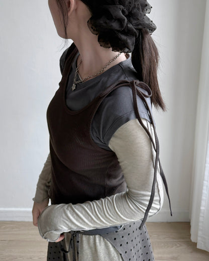 VT262 Must Have!!! Vest - Beige | Brown | Charcoal