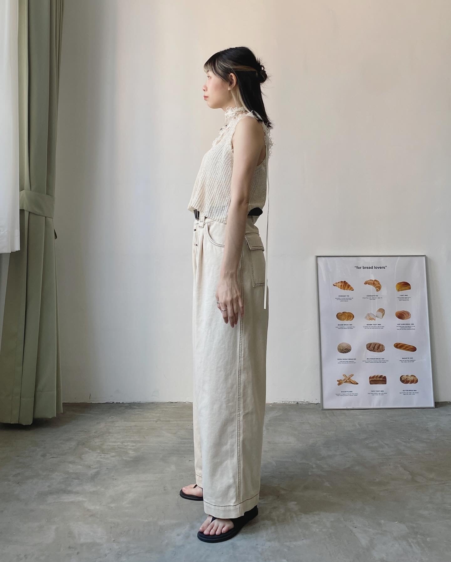 現貨 VT217 SOSO Vest - Ivory | Charcoal