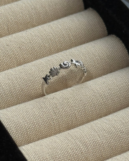 KA418 Seashell S925 Ring
