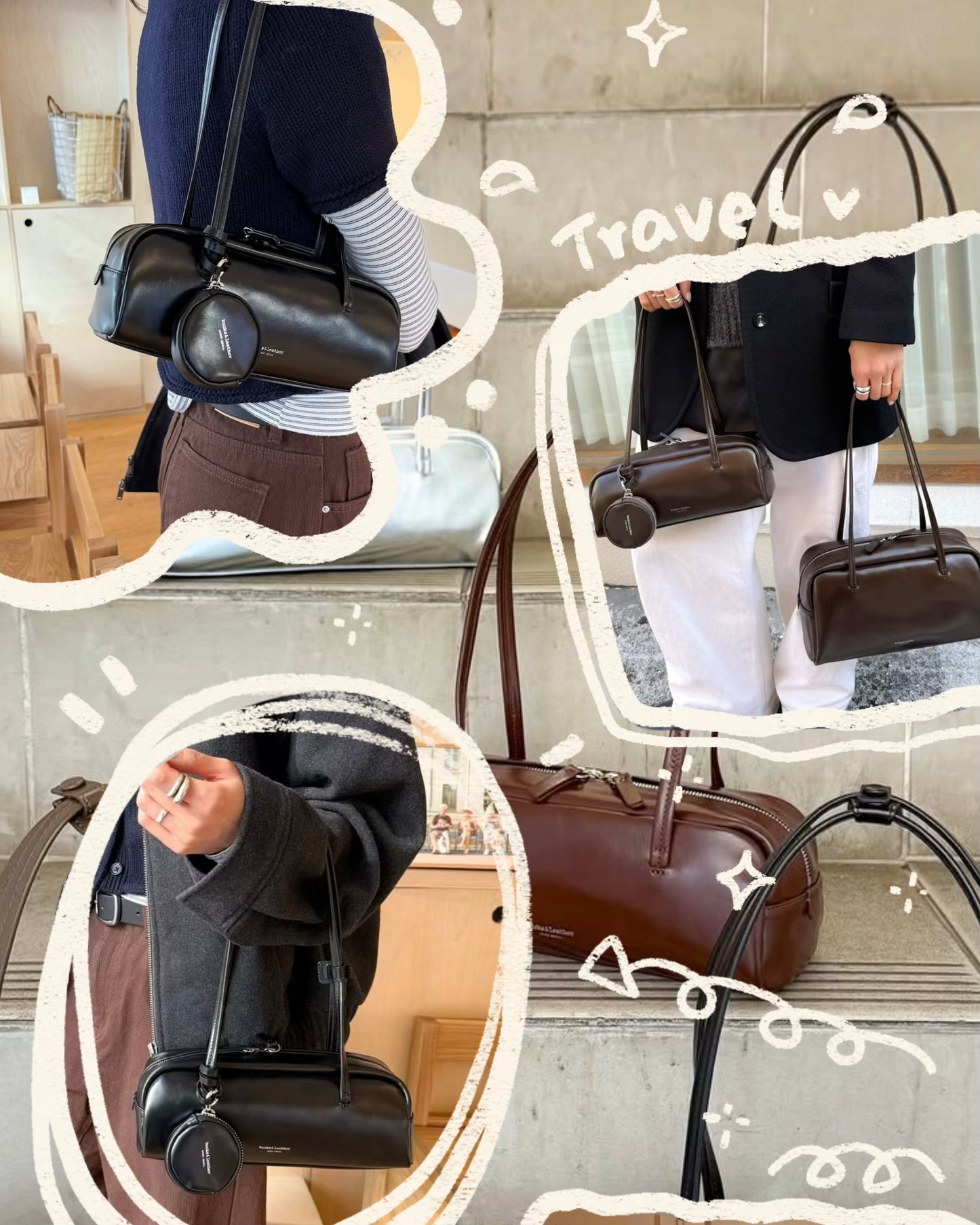 🤎限定優惠 BU001 Bucks&leather Mini Baguette Bag