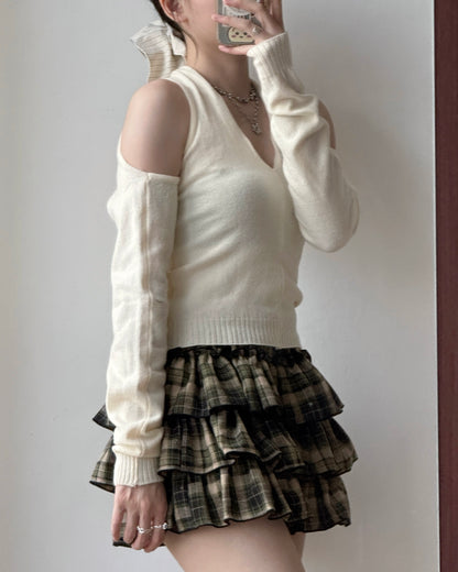 TP544 Dual Bolero Knit - Gray | Ivory | Black
