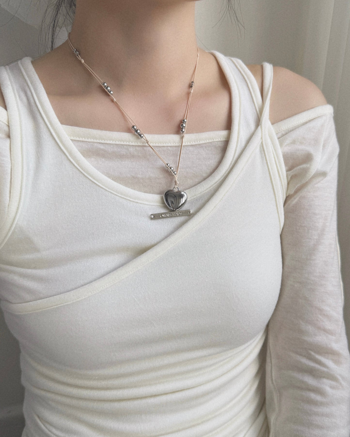 KA357 Handmade Sumsum Necklace - Ivory