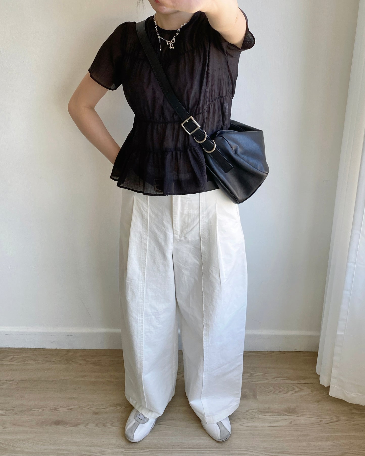 現貨 PT072 Wide Straight-Fit Cotton Pant - White | Beige | Black