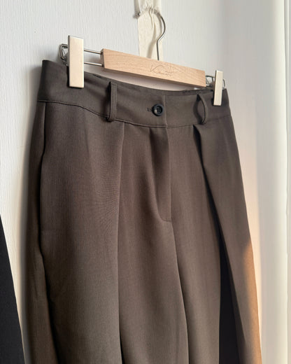 (🧨7-11/2限定優惠) PT079 Wide Pants - Khaki | Black