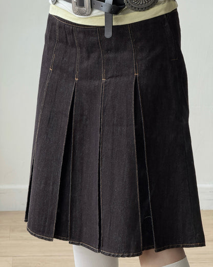 SK214 Pleated skirt - White | Navy | Beige