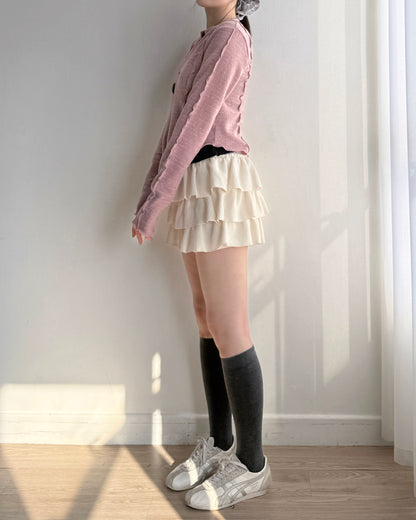 TP562 開叉微性感上衣 - Pink | Black