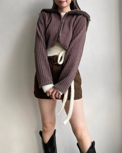 現貨 CD048 momo Cardigan - Khaki | Black