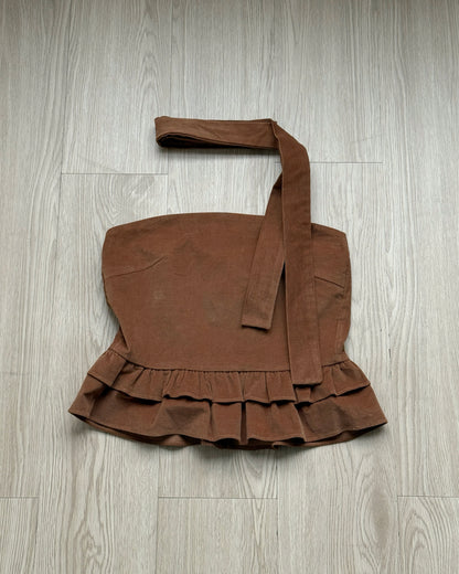 TP567 Corduroy Muffler Top - Mocha | Black