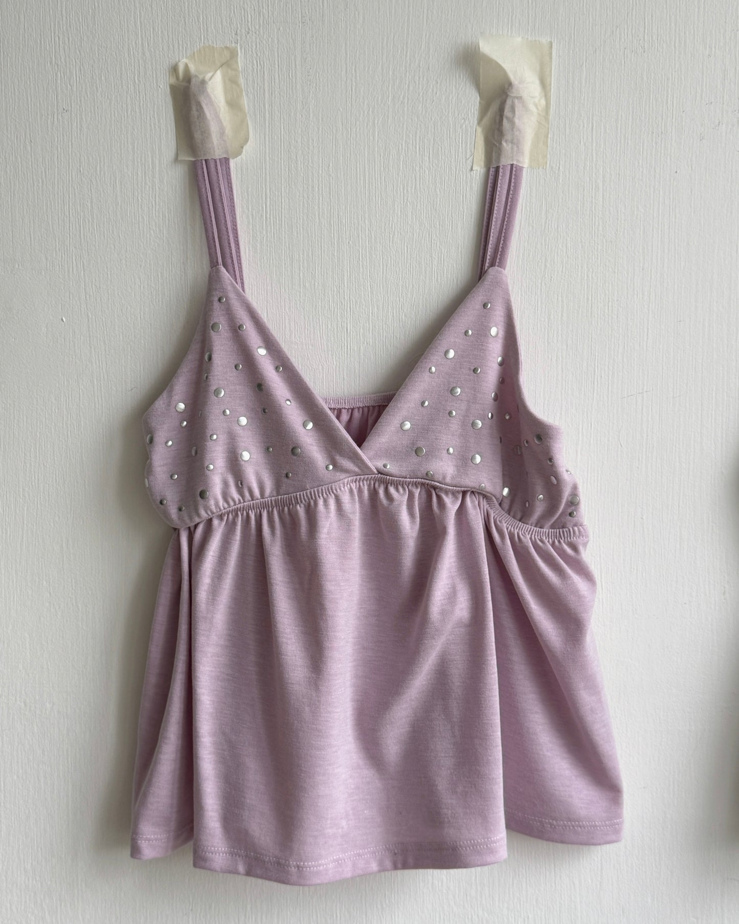 VT315 Beaded Frill Vest - Black | Pink