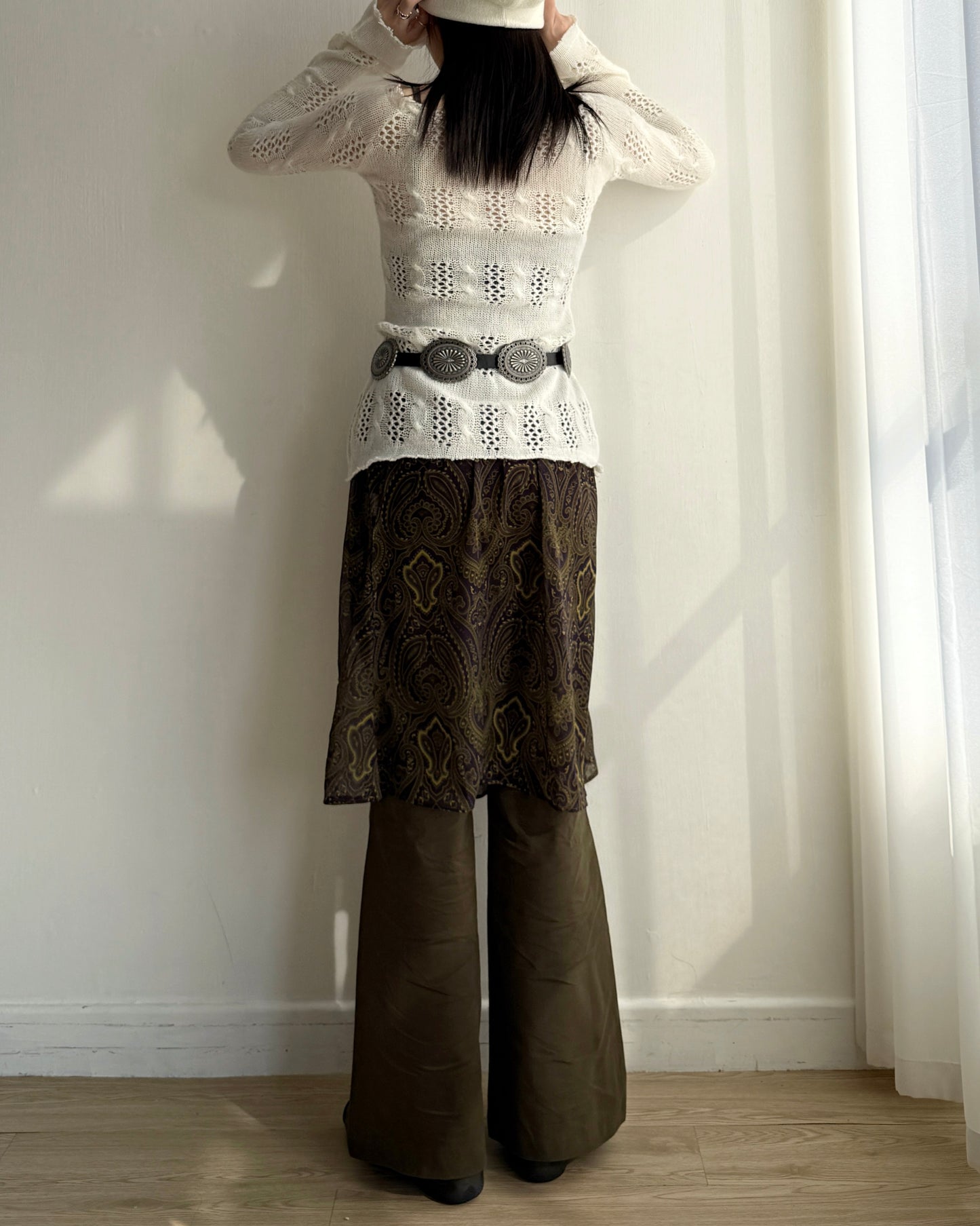 TP567 Ribbed Knit - Ivory | Navy