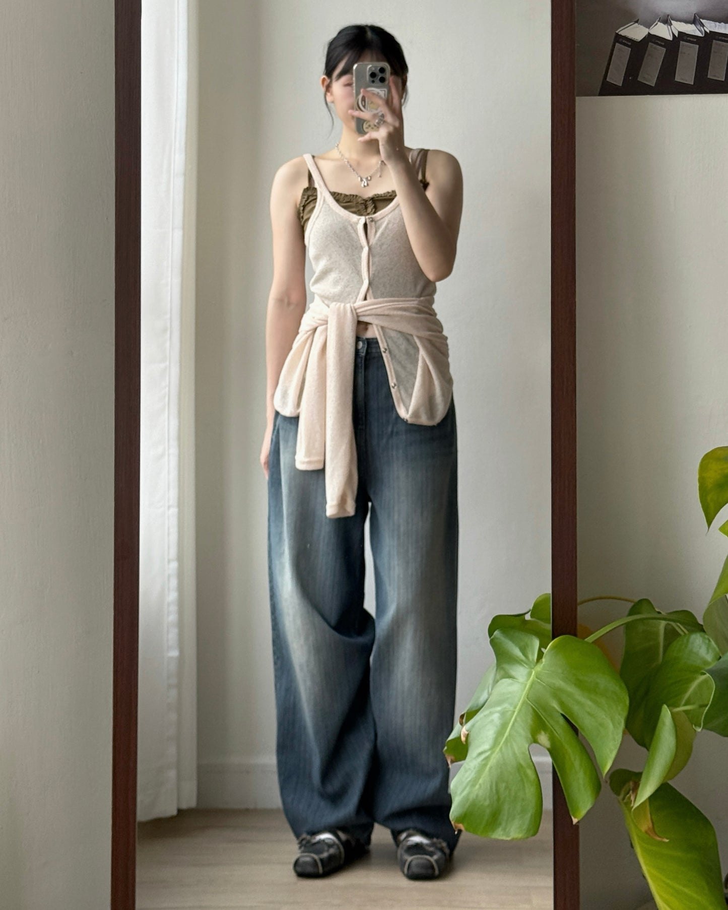 VT302 Two Fold Cardigan - Beige | Blue | Black