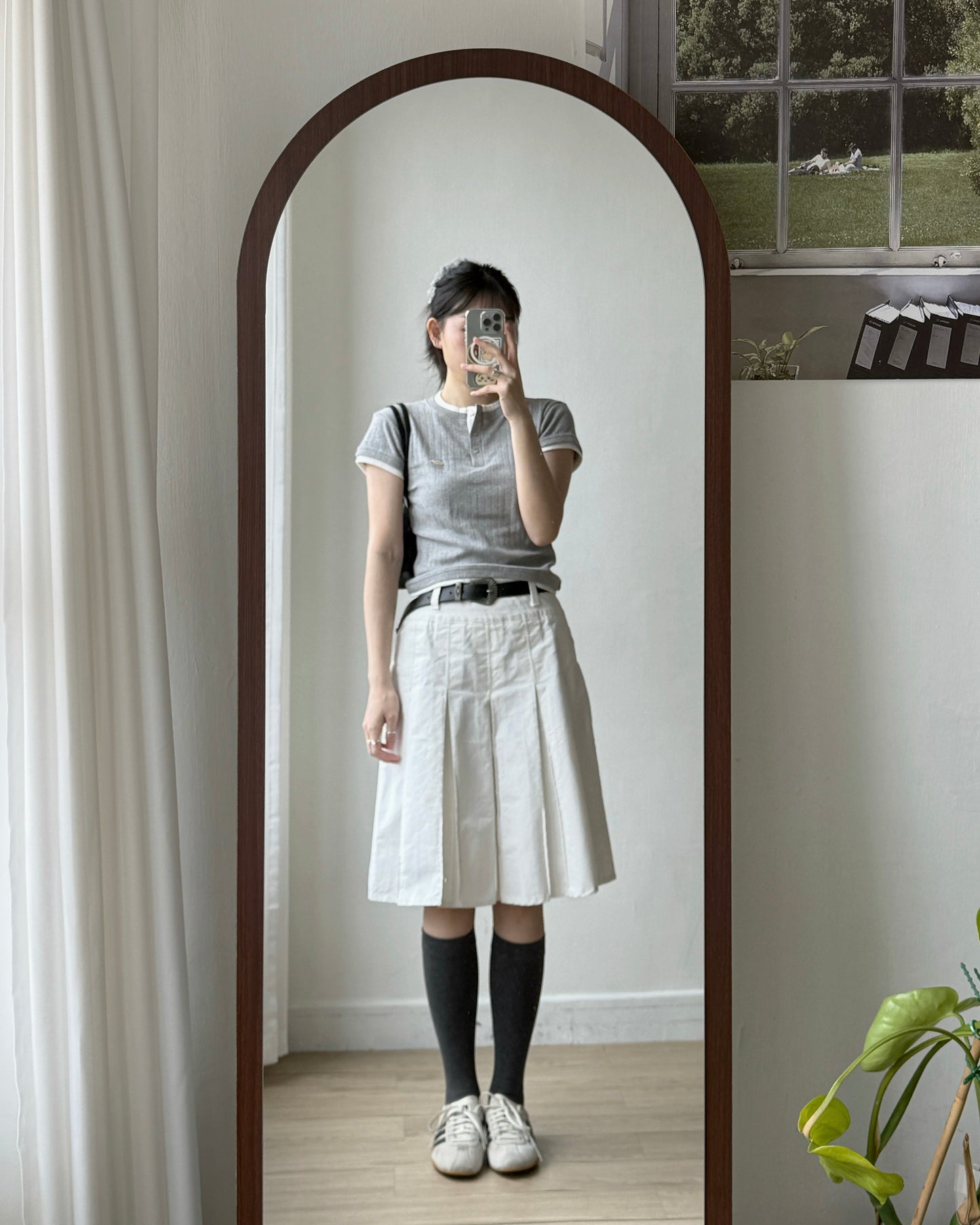 TP590 Layer QQ Top - Gray | White
