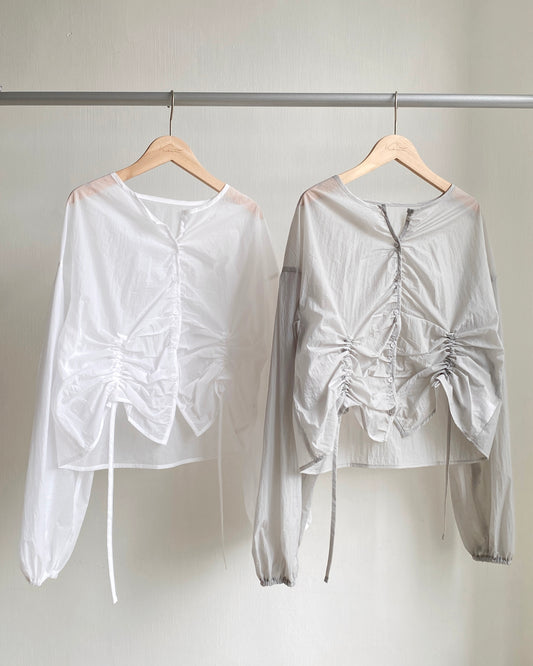 JK036 Lightweight Jacket - White | Khaki