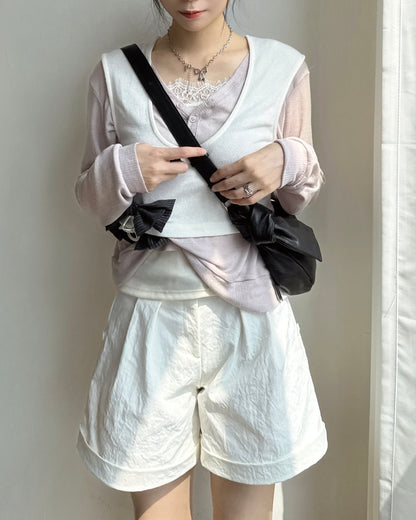 VT335 U-Neck Vest - Black | Cloud | Ivory | Gray