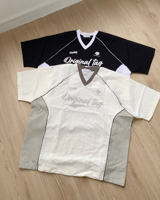 TP515 Unisex Nylon TEE - Ivory | Black
