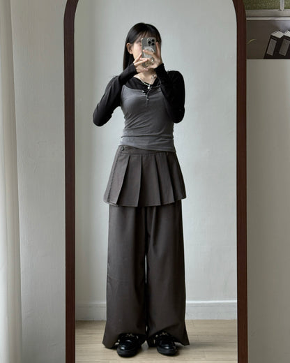 PT080 Wrap Pants - Khaki | Black