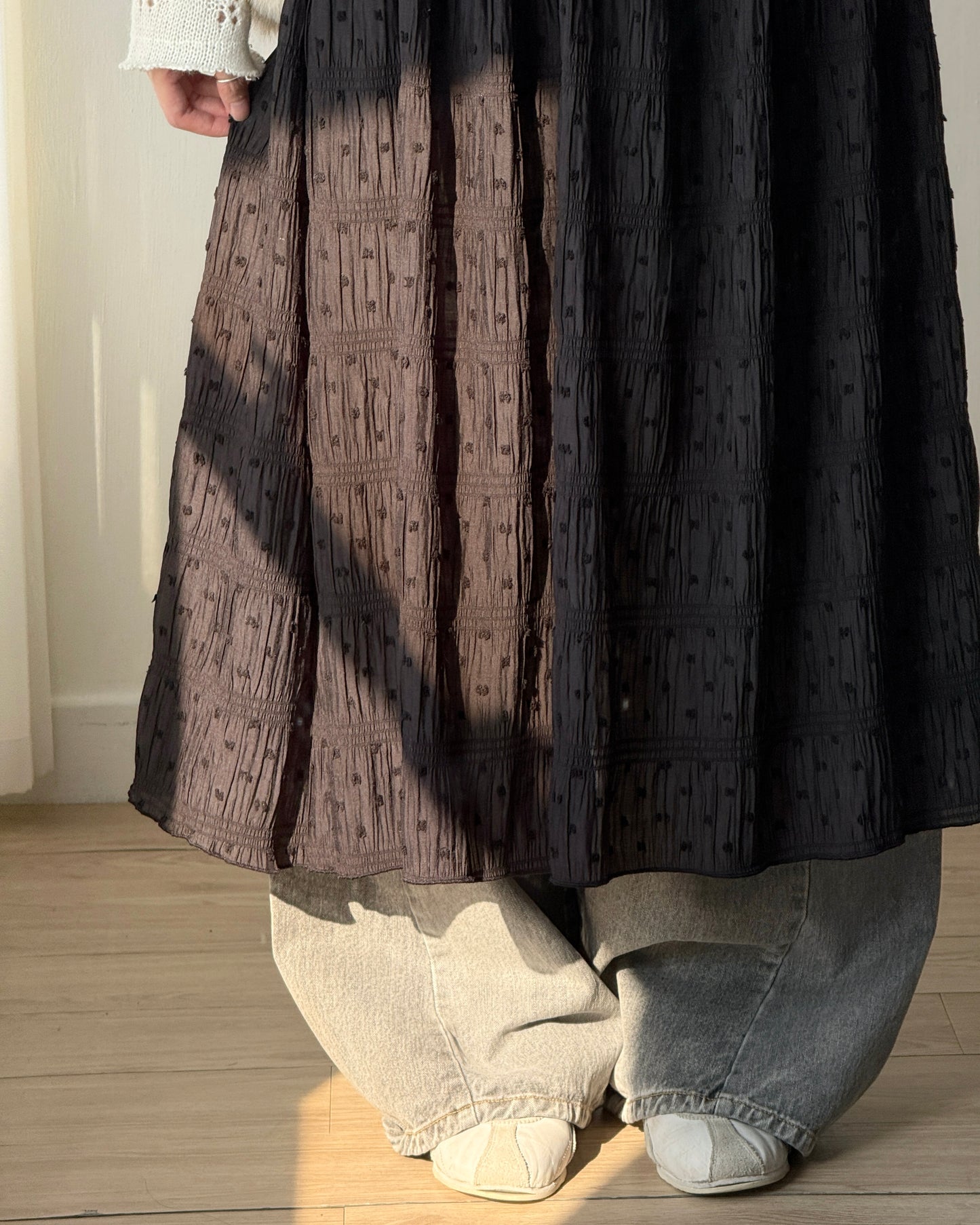 (🧨7-11/2限定優惠) DS287 DotDot Layer OPS - Ivory | Black