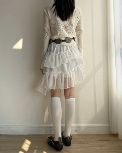 TP570 Patchwork Knit - Ivory | Black