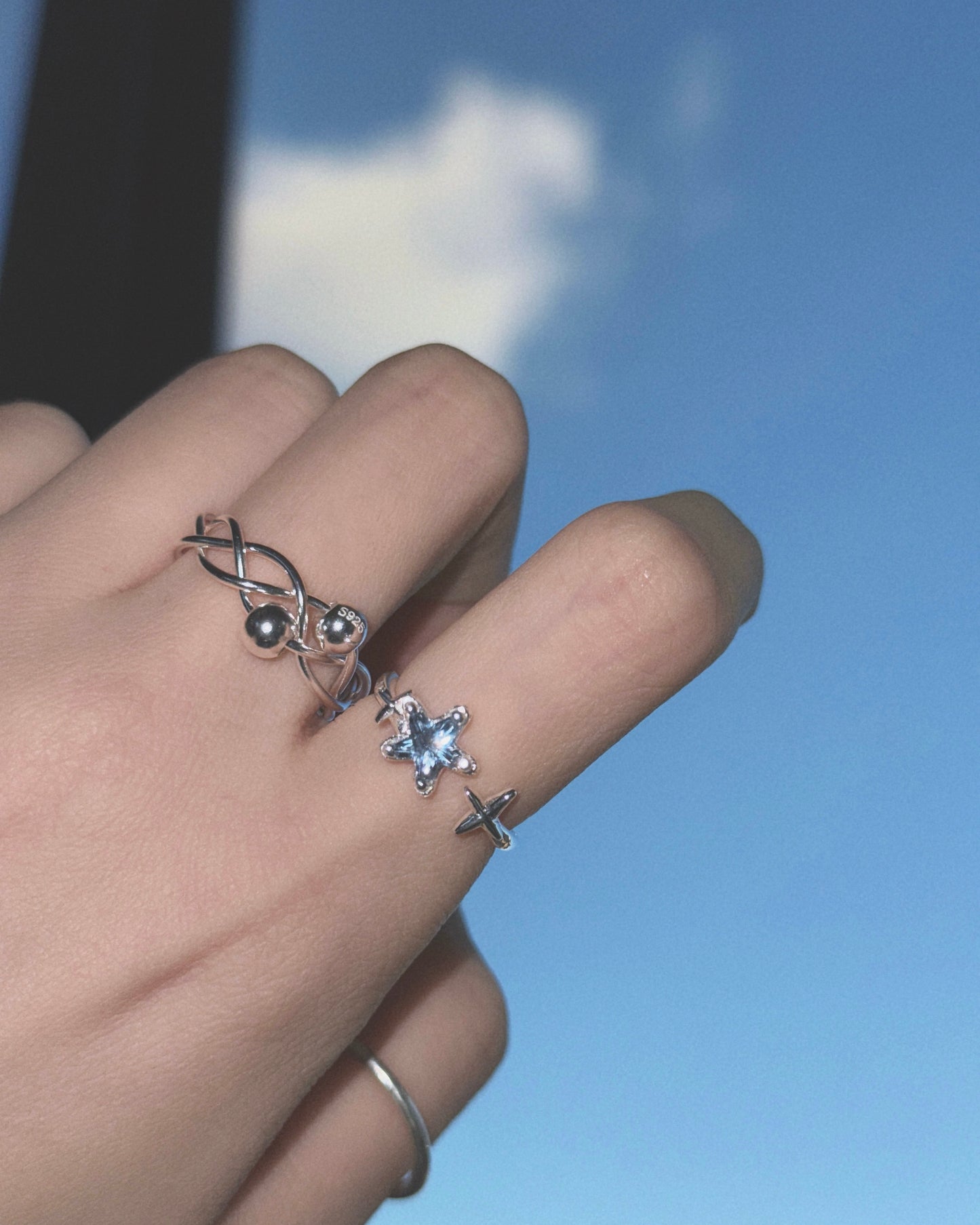KA355 Star S925 Ring
