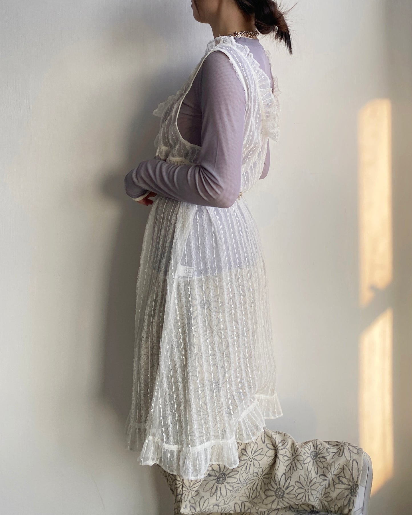 現貨 DS265 Lace Sheer OPS - Ivory
