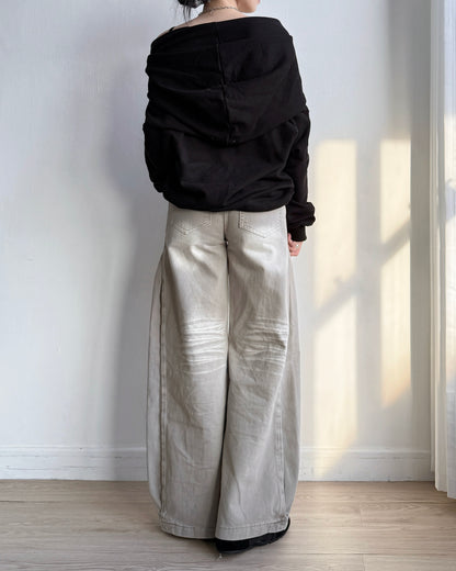 TP553 Shoulder Hoodie - Gray | Black