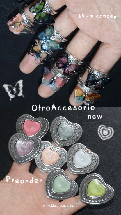現貨 OA008 OtroAccesorio 🦋 Ring - Pink | Yellow