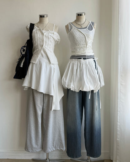DS291 Chiffon OPS - Black | White