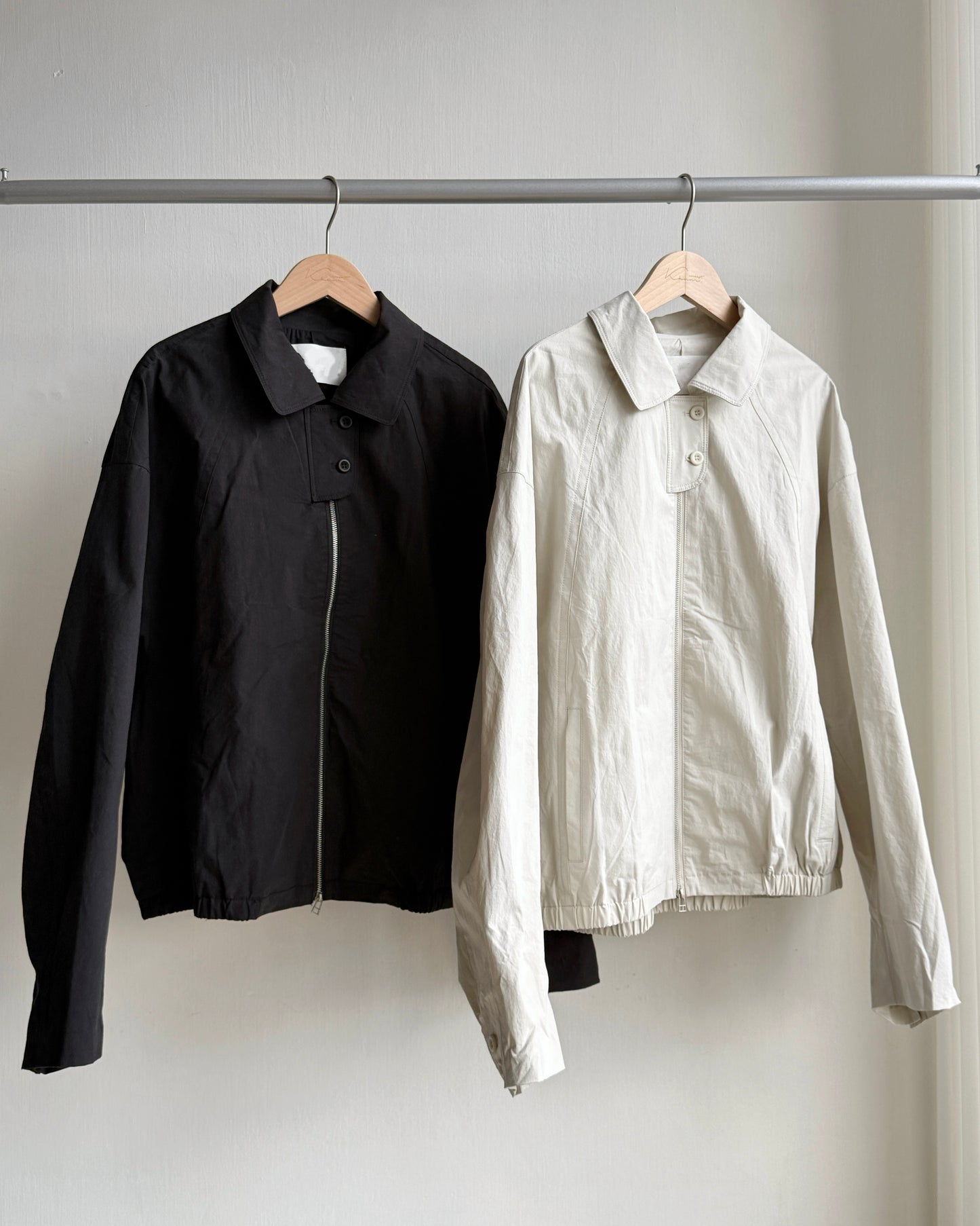 🍂早鳥限定優惠 JK039 Trench Blouson - Ivory | Black
