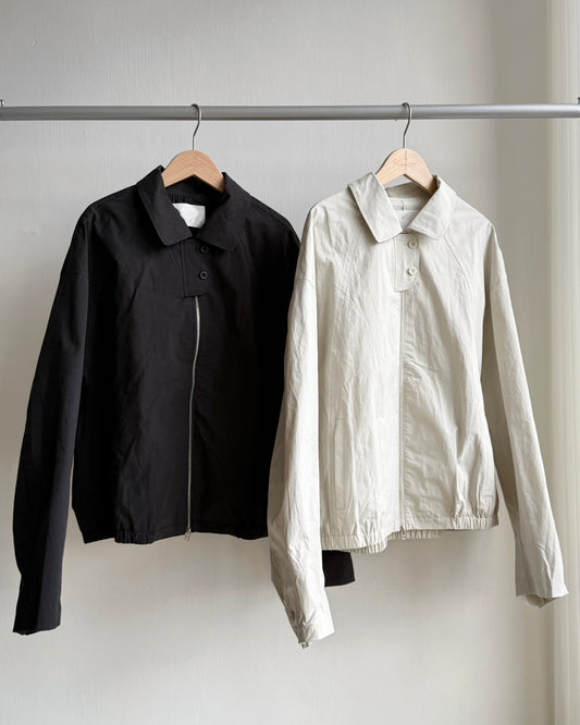 🍂早鳥限定優惠 JK039 Trench Blouson - Ivory | Black
